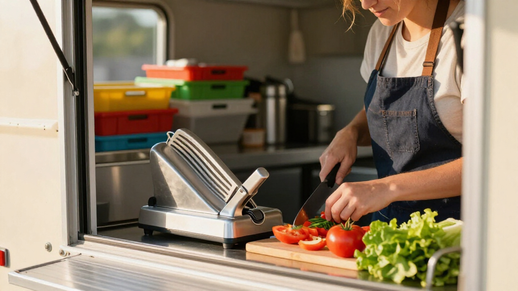 best easy clean food slicer for food truck prep