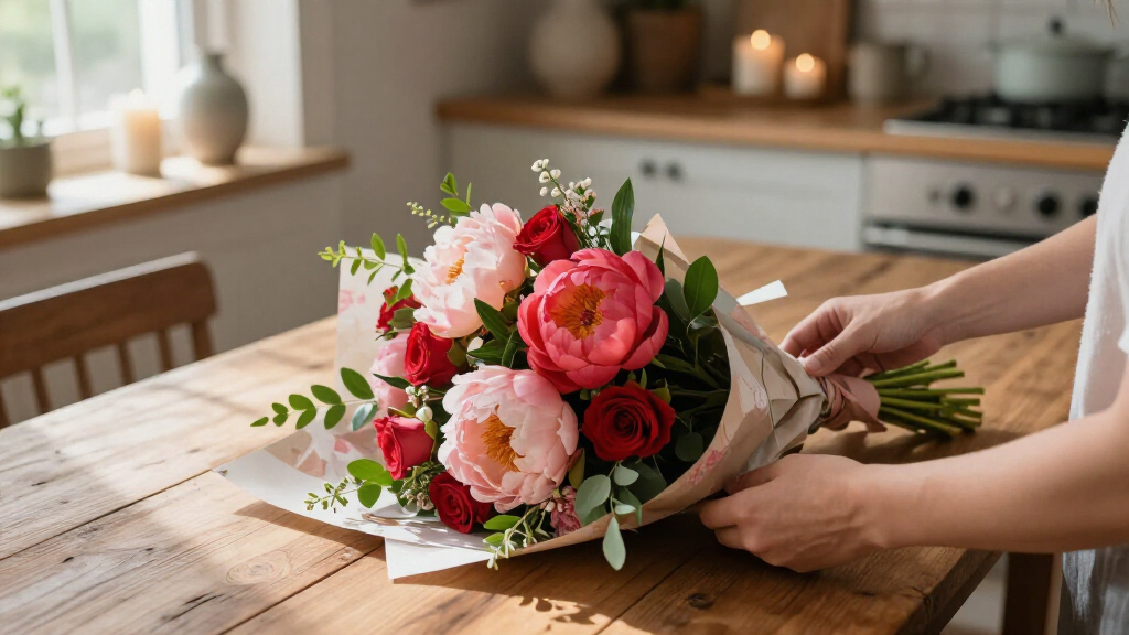buy designer valentine flower bouquet