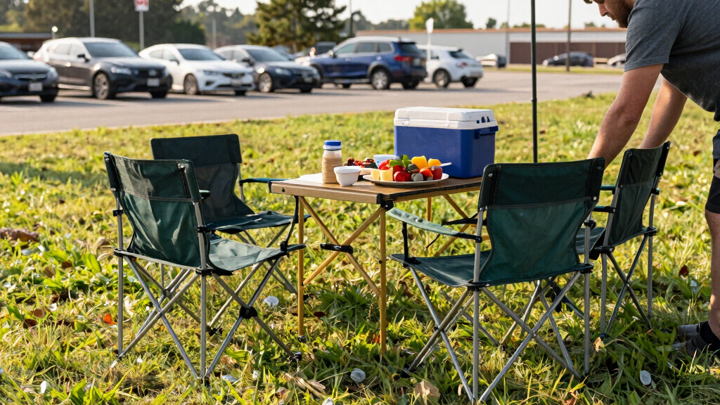 portable outdoor tailgating furniture