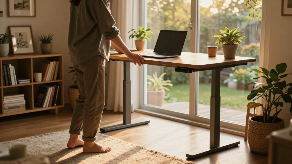 l shaped standing desks for home office