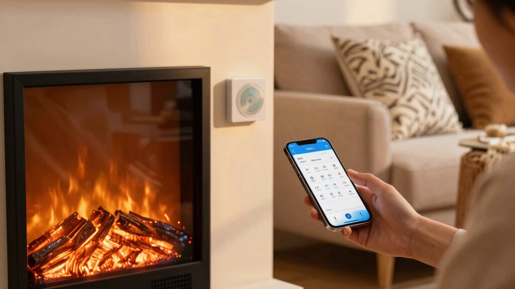 best electric fireplaces with thermostat and app