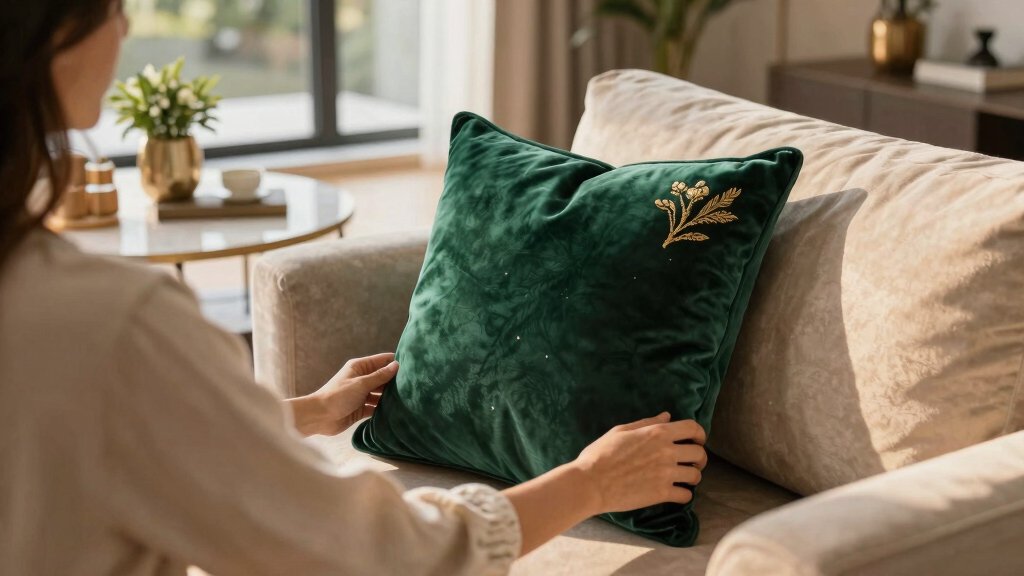 luxury velvet throw pillows