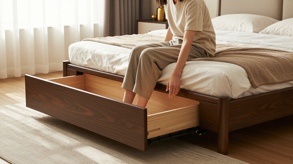 king bed frame with storage