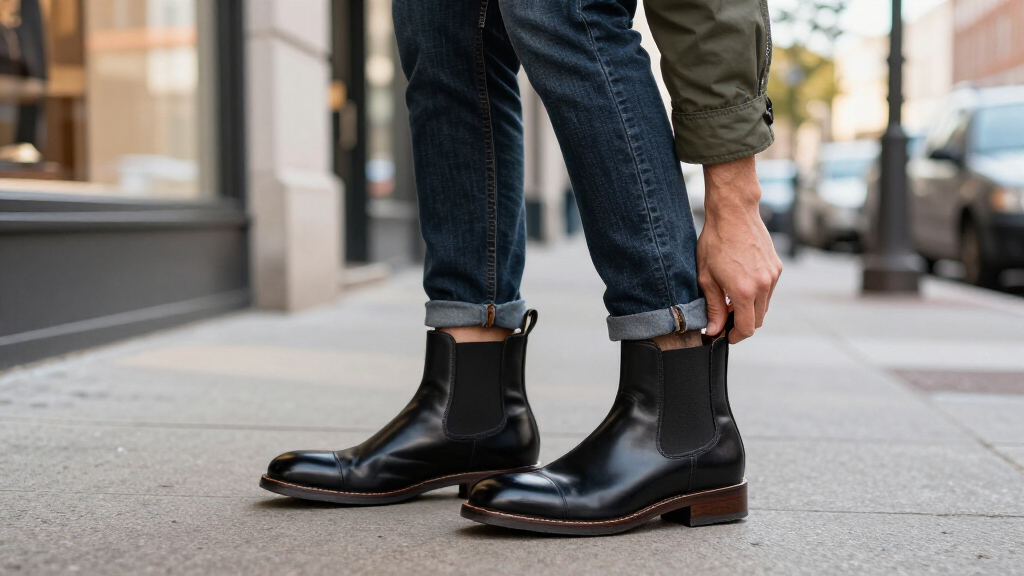 leather chelsea boots for men