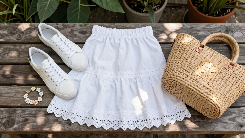 best shoes for lace trim skirts