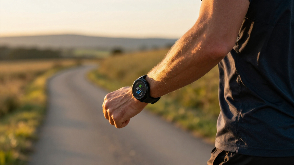 running watch with training load metrics