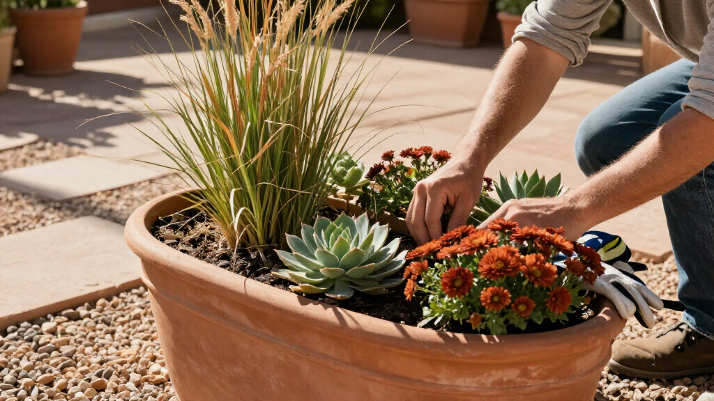 desert climate resistant fall planters