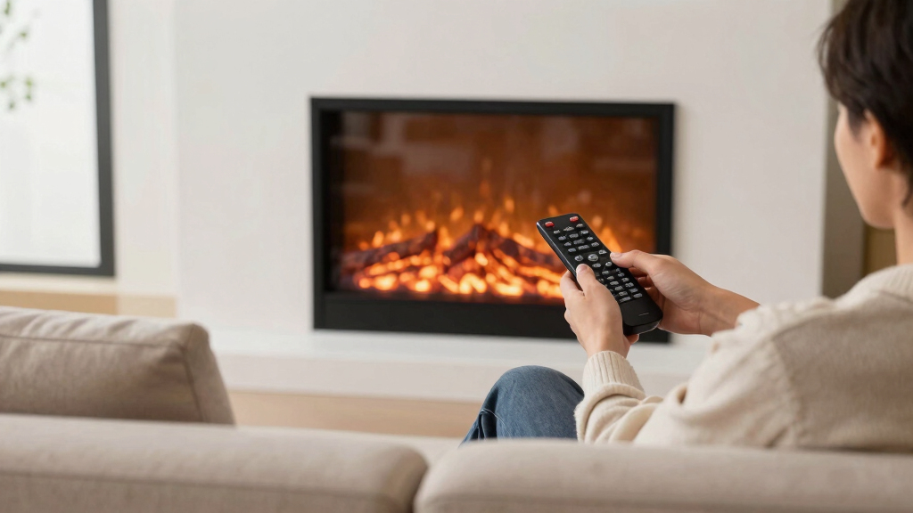 electric fireplaces with remote control