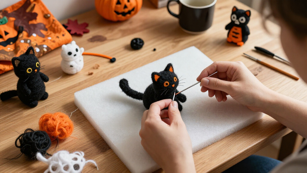 Halloween needle felting kits