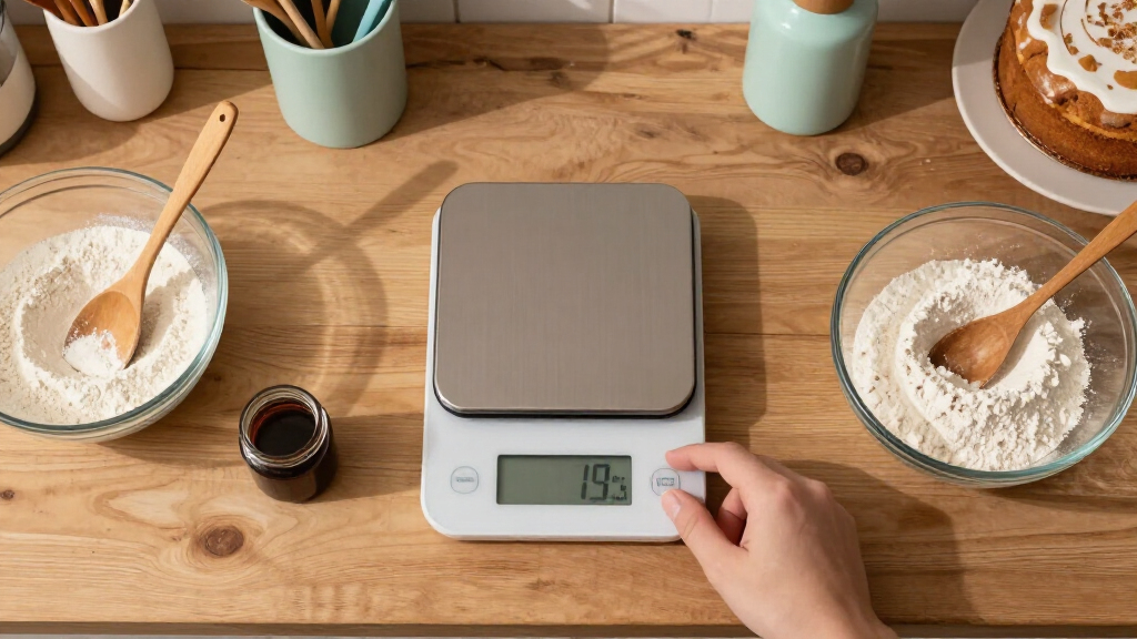 professional baking scale with percent mode