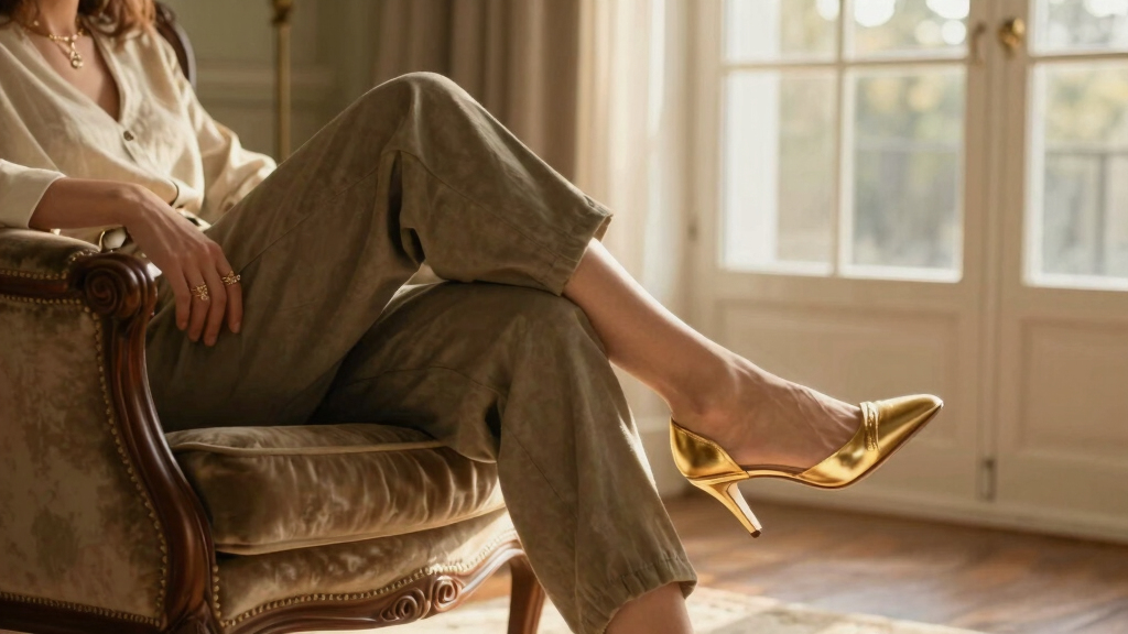 best gold designer heels