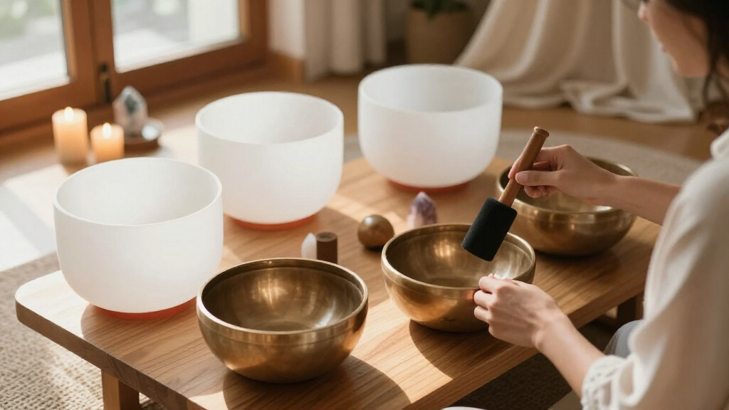quartz singing bowl sets