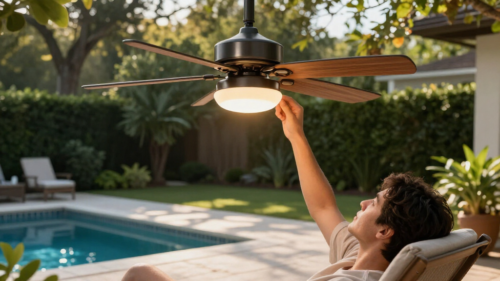 best outdoor fan with light