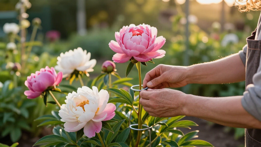 plant support rings for peonies
