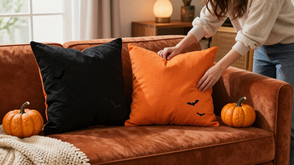 Halloween throw pillow covers