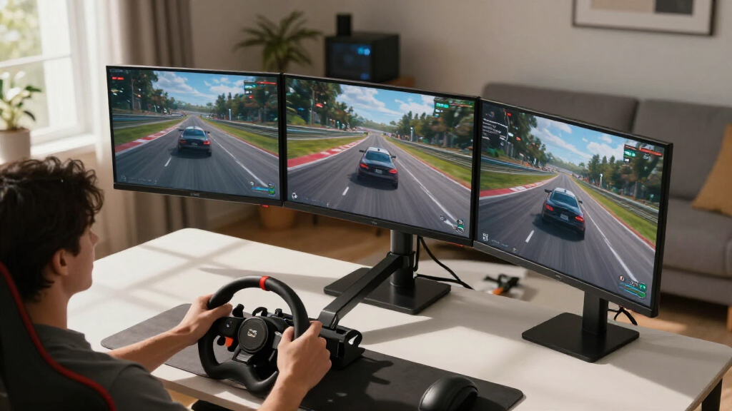 best triple monitor stands for sim racing
