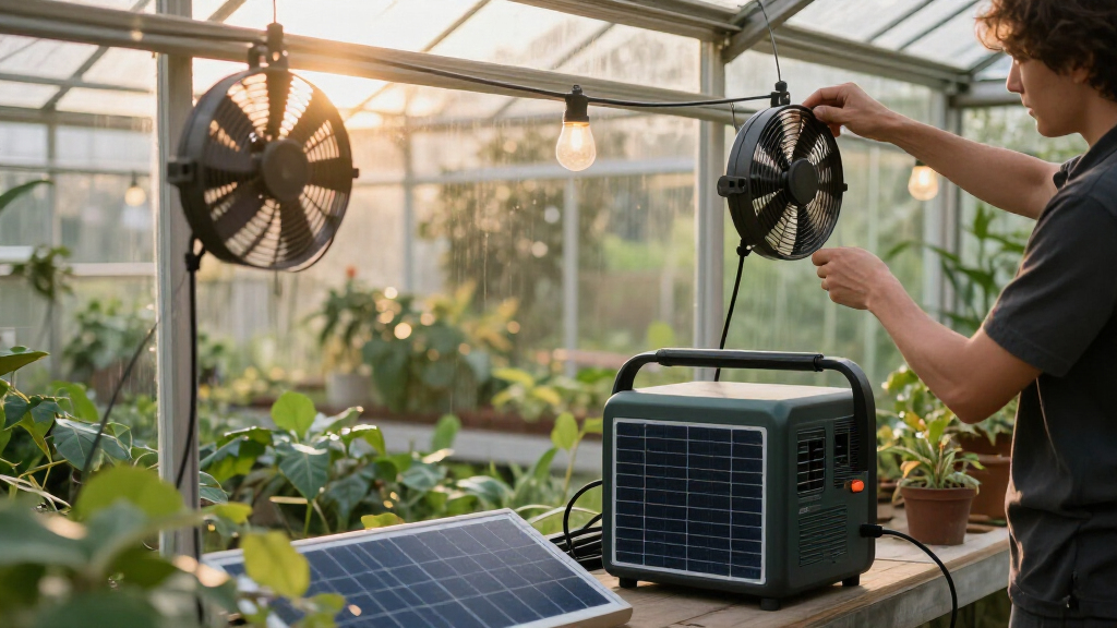 best solar generators for greenhouse fans and lights