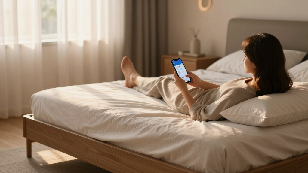 smart bed frame with app control