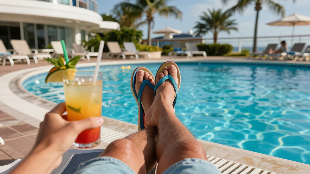 flip flops for cruise pool