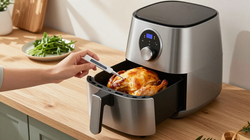 rated air fryer with thermometer probe