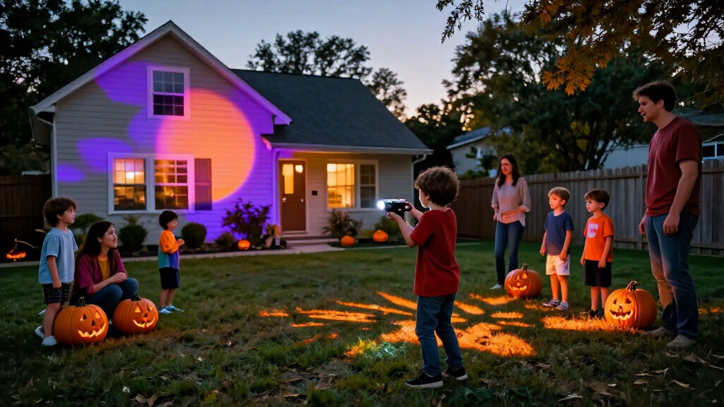 Halloween party projection lights