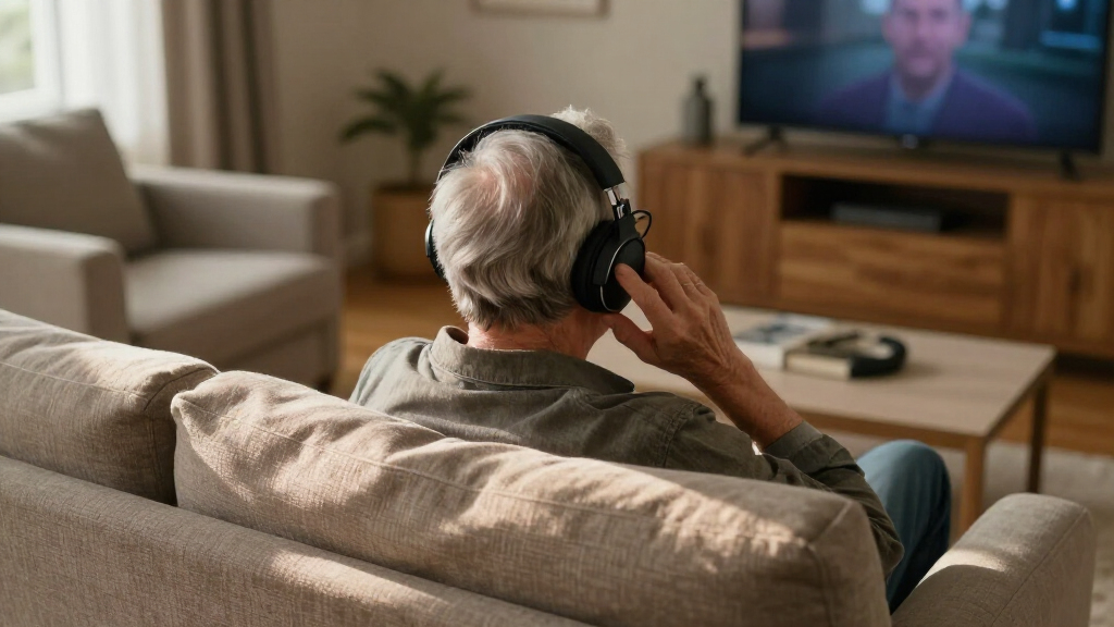 TV listening headphones for hearing loss