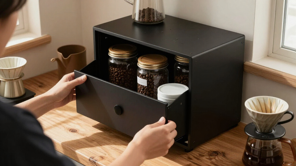 best storage cabinet for coffee gear