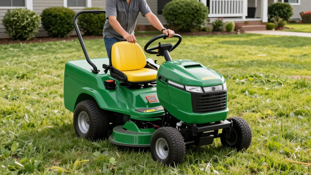 riding lawn mower