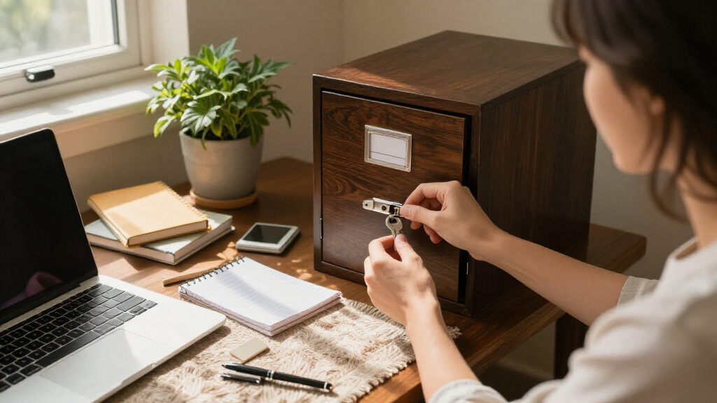 locking filing cabinet for home office