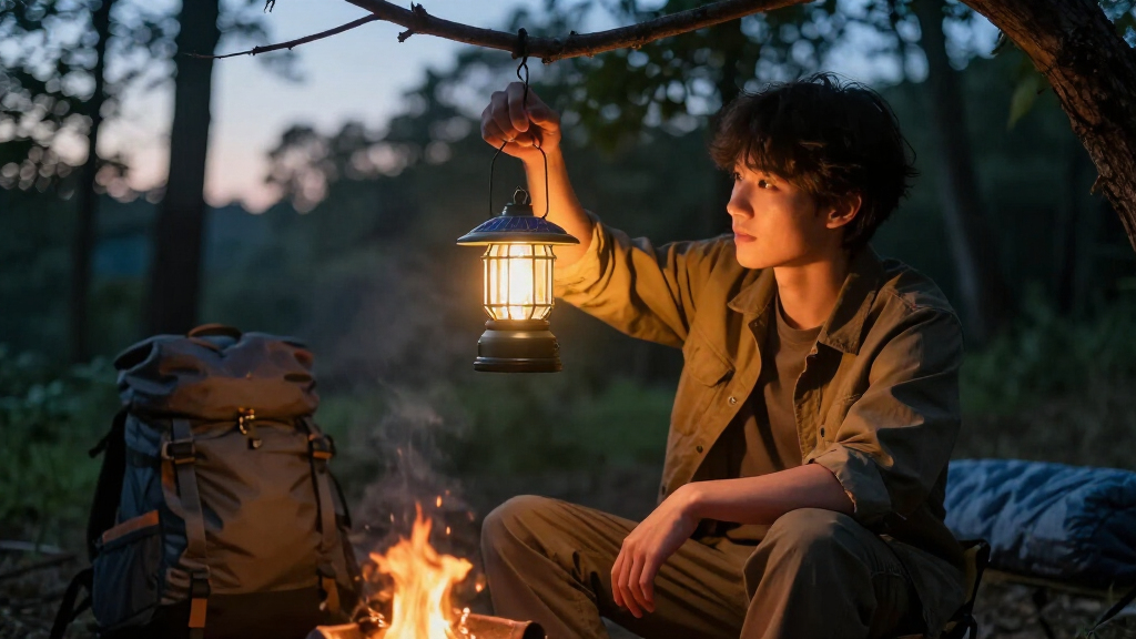 solar-powered camping lanterns