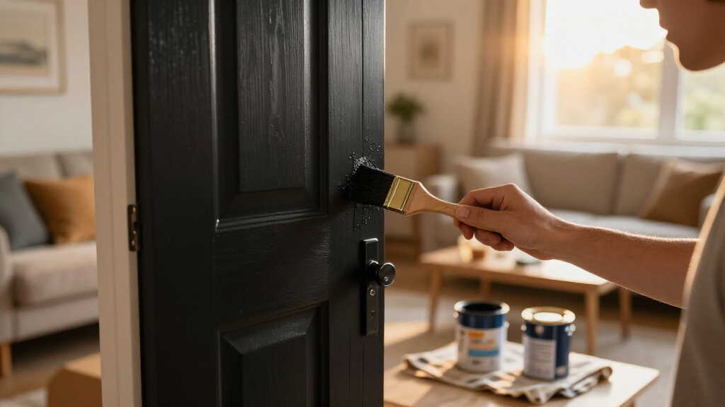 black paint for interior doors