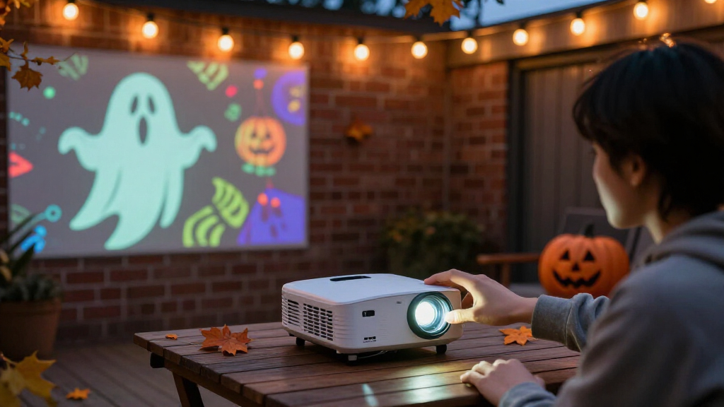 portable Halloween projectors