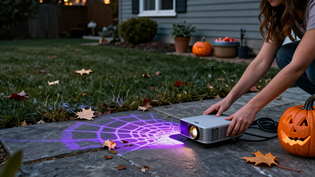 Halloween outdoor projection lights