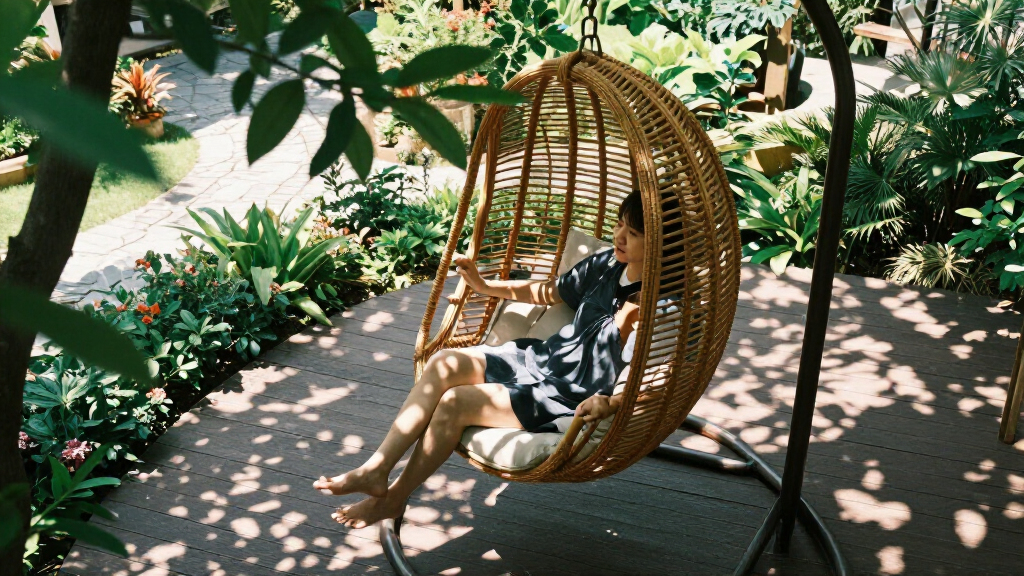 best luxury hanging egg chair outdoor