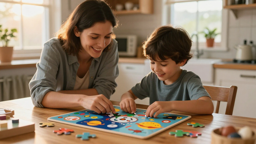 educational science puzzle sets