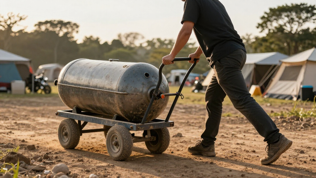 nitrogen cylinder cart heavy duty