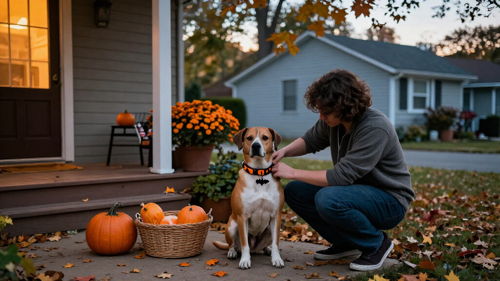 Halloween pet collars