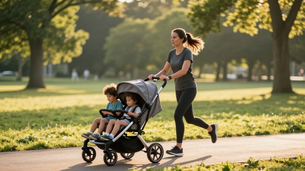 double jogging stroller for runners
