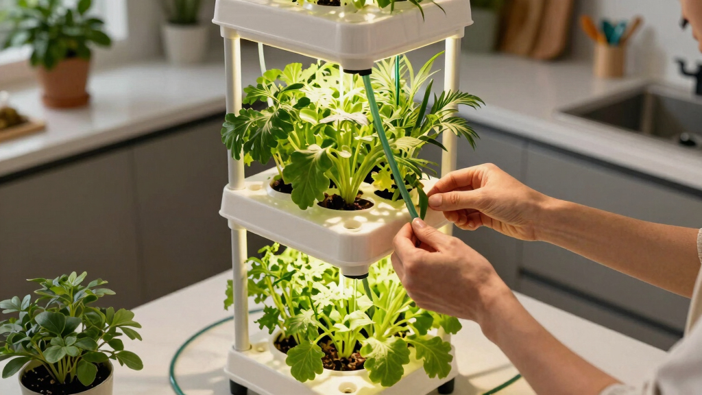 best hydroponic tower for herbs and greens