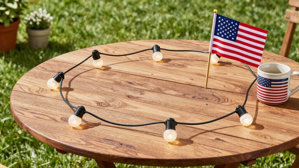 patriotic outdoor string lights