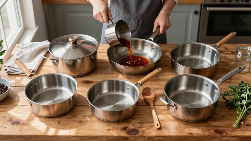 stainless steel cookware set