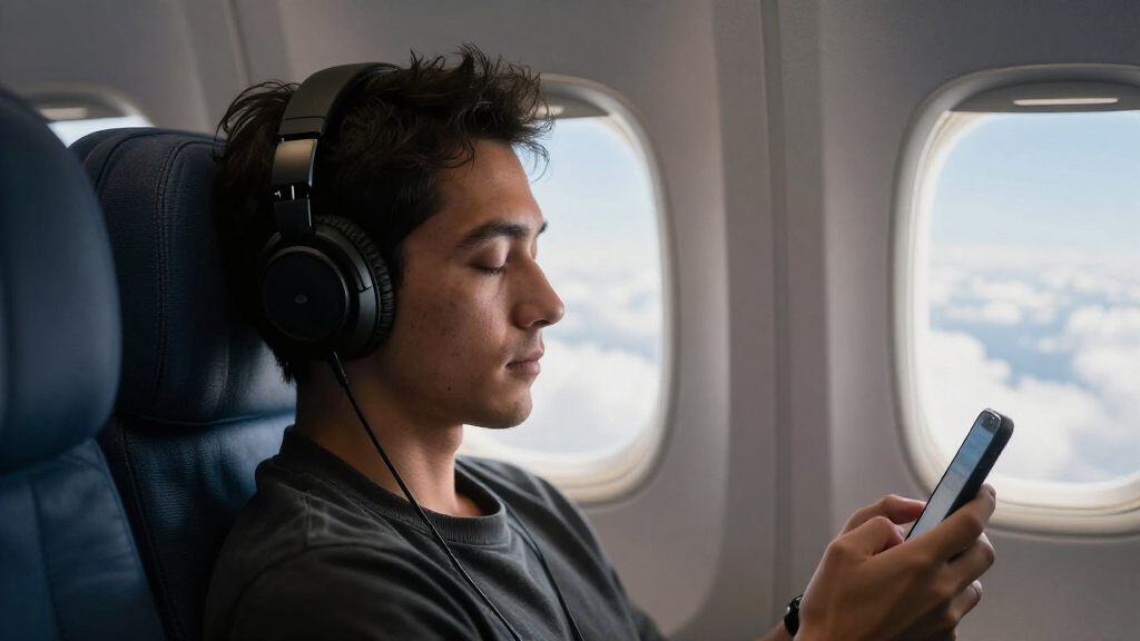 audiophile headphones for airplane travel