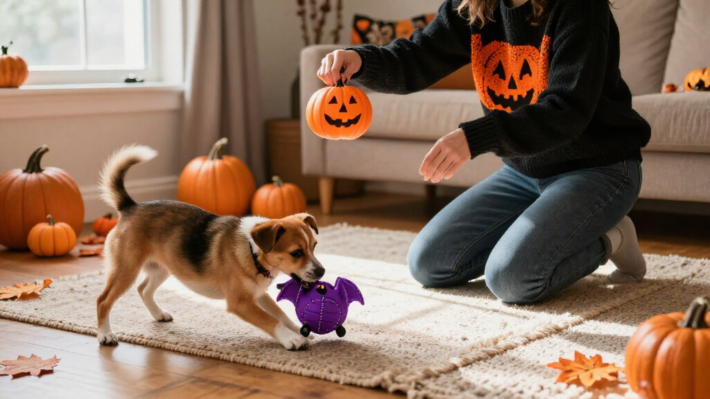 Halloween dog toys with squeakers