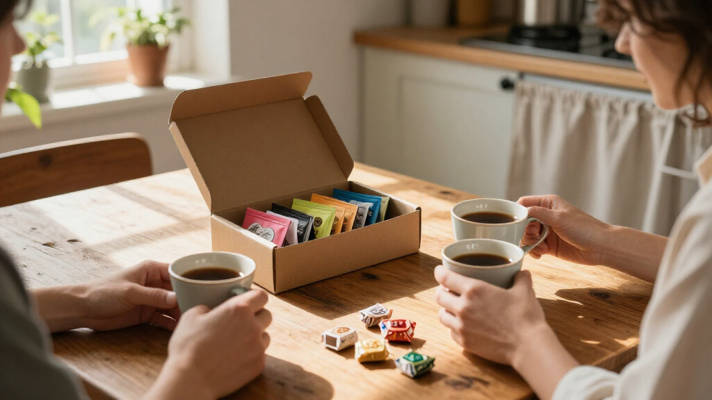 coffee and tea sampler gift boxes