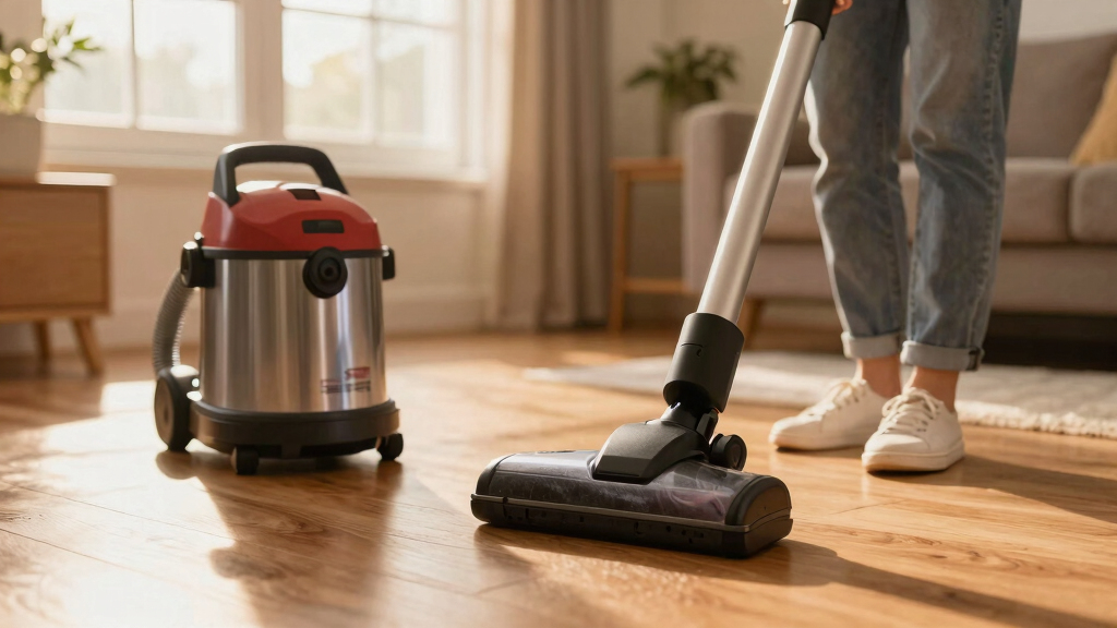 canister vacuum for fine dust
