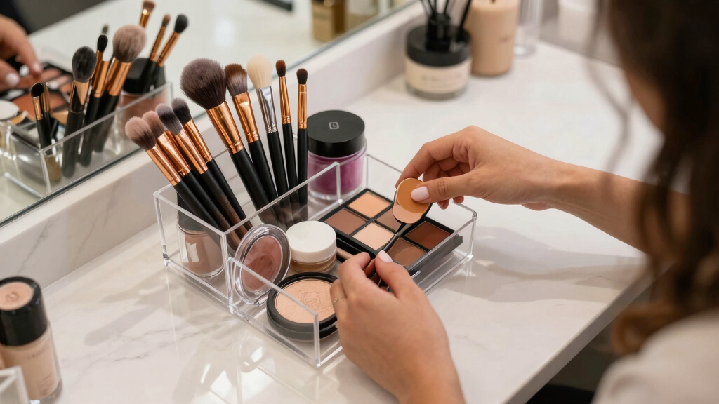 makeup organizers and storage