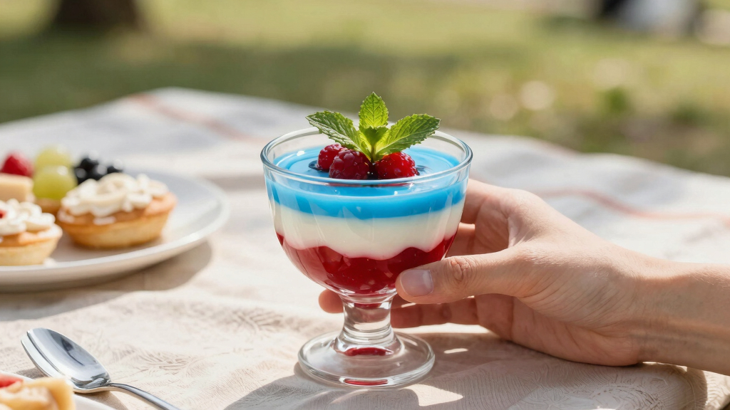 patriotic themed dessert cups