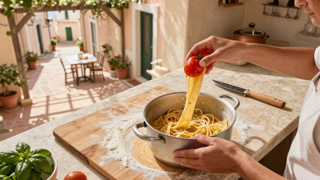 Cook fresh pasta by taste, then serve it the Puglian way