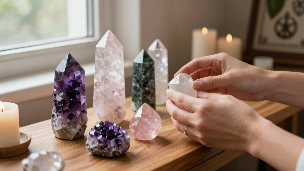 metaphysical crystal healing sets