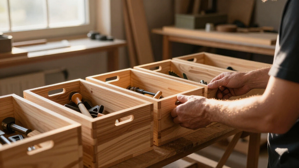 woodworking storage organization bins